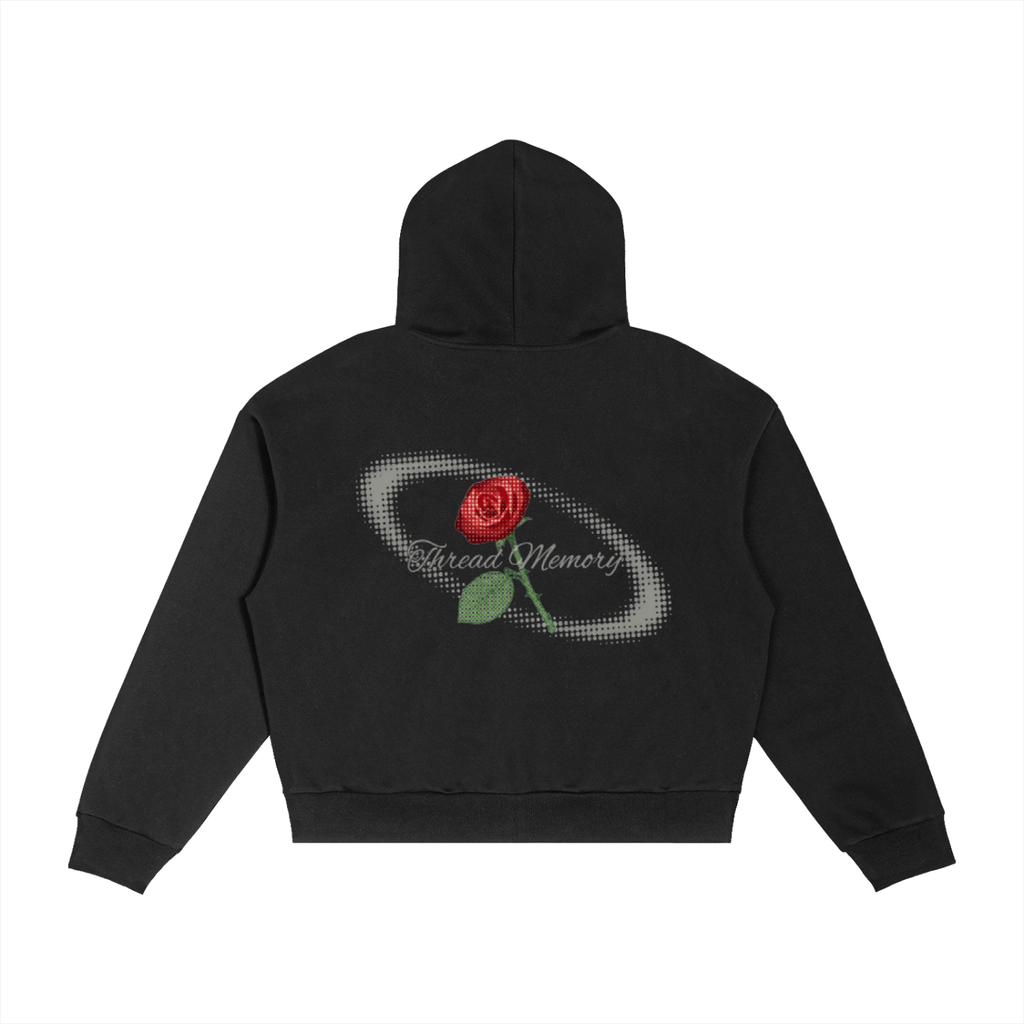 Rose zip hoodie