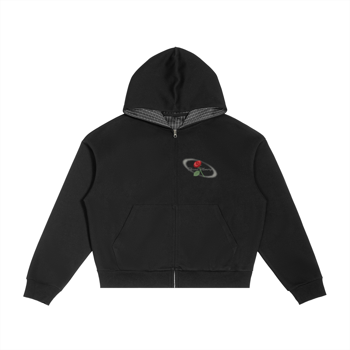 Rose zip hoodie